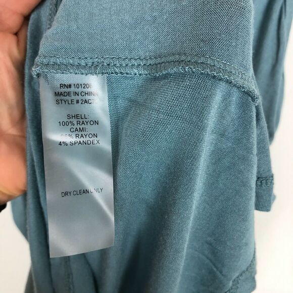 Soft Surroundings Blue Tank Top Women's Size Small V-Neck - Picture 4 of 6